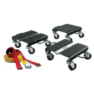 QUANTITÉ A VENDRE : 3 (neuf dans la boîte originale) PRIX 40$ 3 dolly à motoneige avec surface antid...