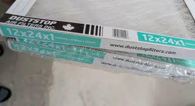 Giving away three (3) furnace filters size 12x24x1. Never used. We upgraded our furnace, the new one...