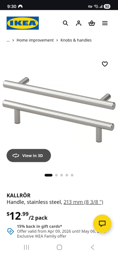 IKEA Kitchen Handles (60), View more