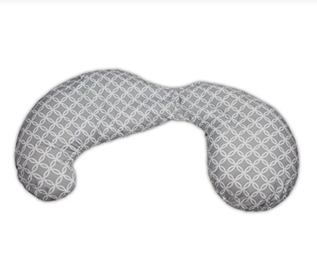 Boppy Multi-Use Slipcovered Total Body Pillow, Ring Toss Gray in Bedding in City of Toronto - Image 2