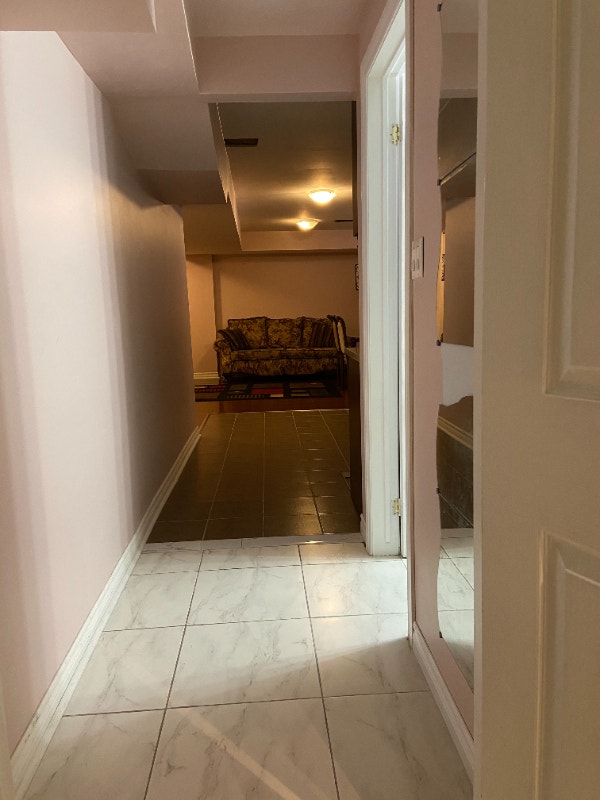 Fully Furnished One Bedroom Shared Basement Apartment for Rent Room