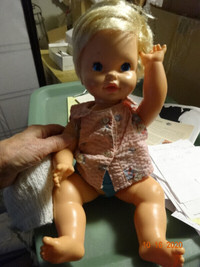 Mattel pullstring talking Baby Doll, 18 inch, clean,excellent