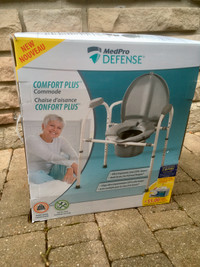 NEW MedPro Defense Comfort Plus Commode Chair