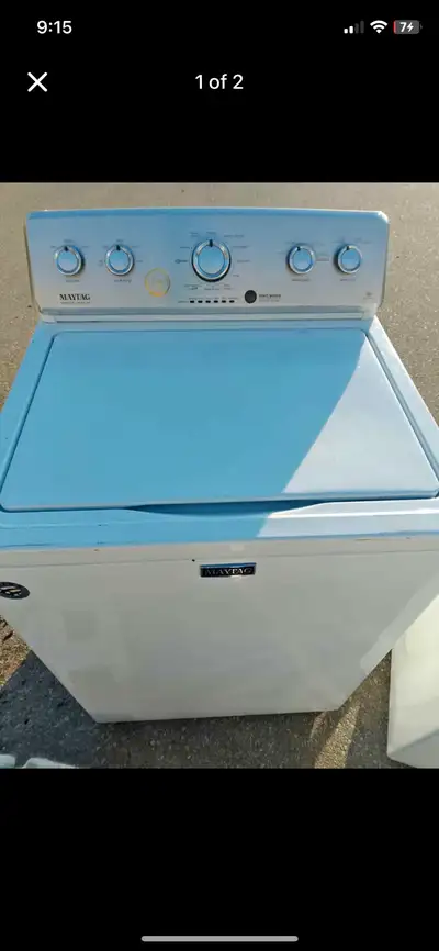 Maytag top load washer 100% working with 30 days , View more