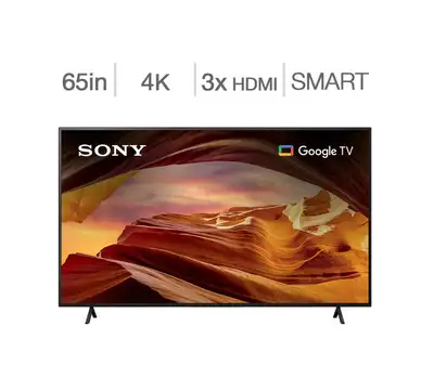 Sony 65" 4K UHD HDR LED Google Smart TV KD65X77L - NO TAX! Sale!, View more
