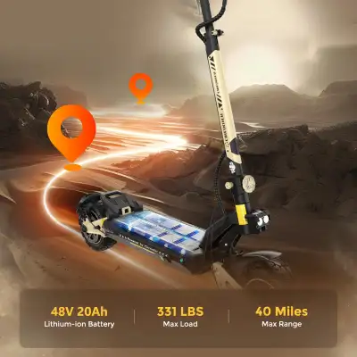 Ride the lightning! The Zeus Cruiser Pro dual motor scooter., View more