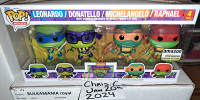 Ninja turtles glow exclusive 4 packs $120 each