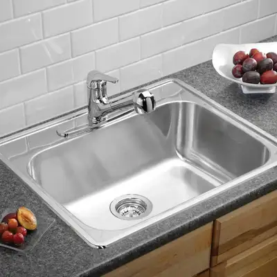 BLANCO 401103 Essential 25-Inch Single Bowl Drop-in Stainless St, View more