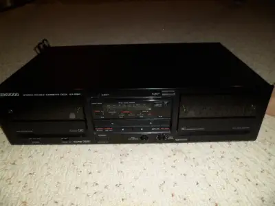 KENWOOD KX-69W Double Stereo Cassette Deck player TESTED WORKING, View more
