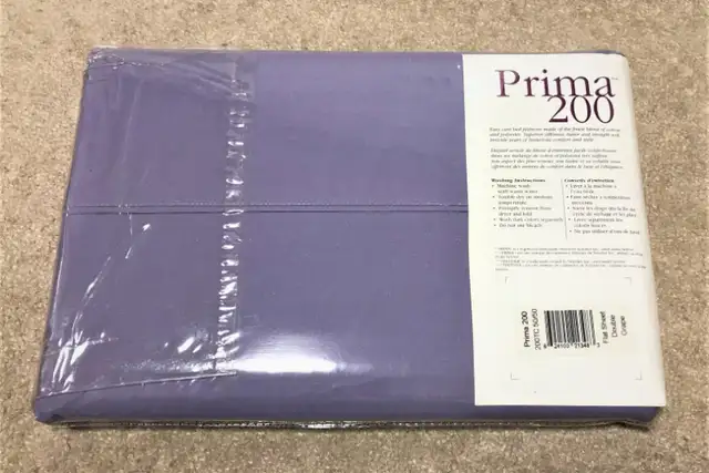 Brand NEW Prima 200 Thread Count Flat Sheet Double (Purple) in Bedding in Ottawa - Image 3