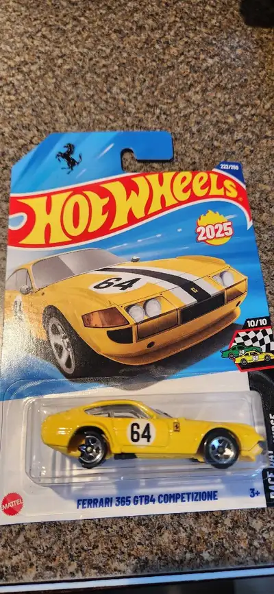 ERROR!!! Hot Wheels Ferrari 365 GTB4 Competizione Yellow!, View more