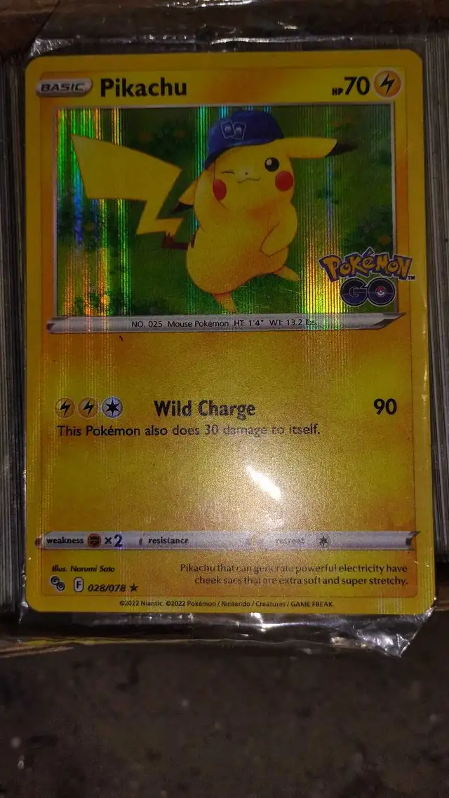 basic pokemon pikachu no.025