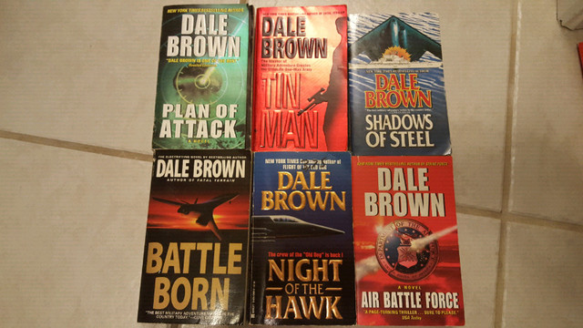 6 Dale Brown Paperback Novels in Fiction in Guelph