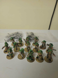 15 krieg assembled and painted and 10 more not fully assembled