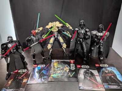 Sets are all disassembled 100% complete with all parts and instruction books in excellent condition....