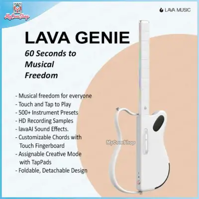 Lava Genie sampler smart guitar. Stringless Smart Guitar., View more