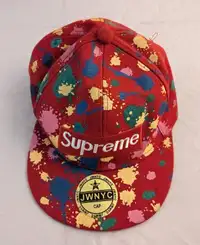 Supreme "paint splatter" ball cap (snapback)