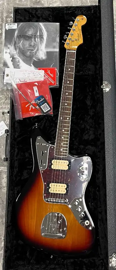 Fender Kurt Cobain Jaguar, Rosewood Fingerboard, 3 Color Sunburst. I'm the original owner. Lightly u...