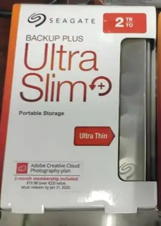 Seagate Backup Plus Ultra Slim 2TB 2.5" USB 3.0 Portable, View more
