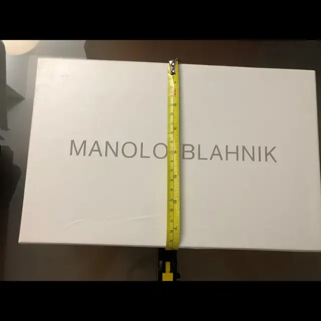 Authentic Manolo Blahnik Empty Shoe Box 12x8 X4”$1563793682857347121