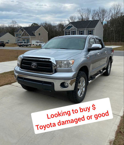 Buying $ Toyota ( Tundra, 4Runner, FJ cruiser ) damaged or good 