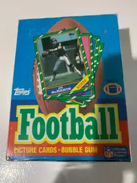1986 Topps Football WAX BOX 36 ct. Packs, Young Jerry Rice RC.