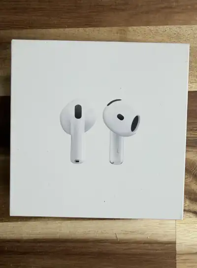 Selling a brand new, never opened, factory-sealed pair of Apple AirPods 4 (4th Generation) with USB-...