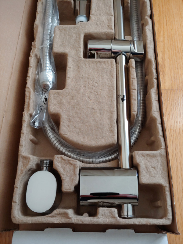 IKEA BROGRUND Riser rail with hand shower/outlet, chrome plated in Plumbing, Sinks, Toilets & Showers in Oshawa / Durham Region - Image 4