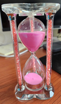 Crystal sand hourglass - Pink