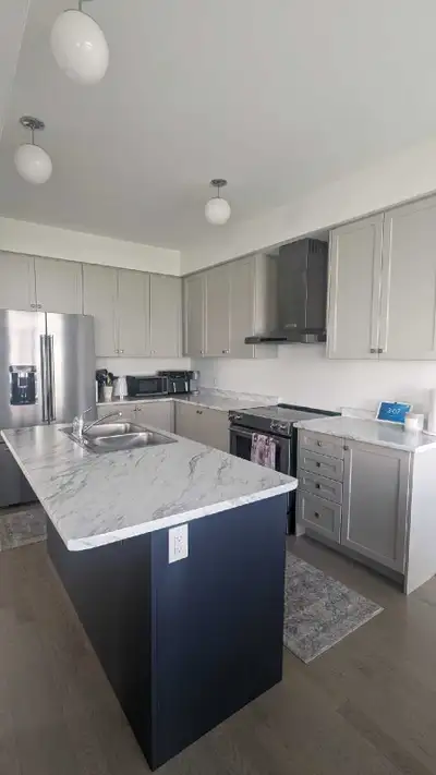 End unit townhouse - 4 bedrooms, 2.5 washrooms. The primary bedroom has its own ensuite bathroom wit...