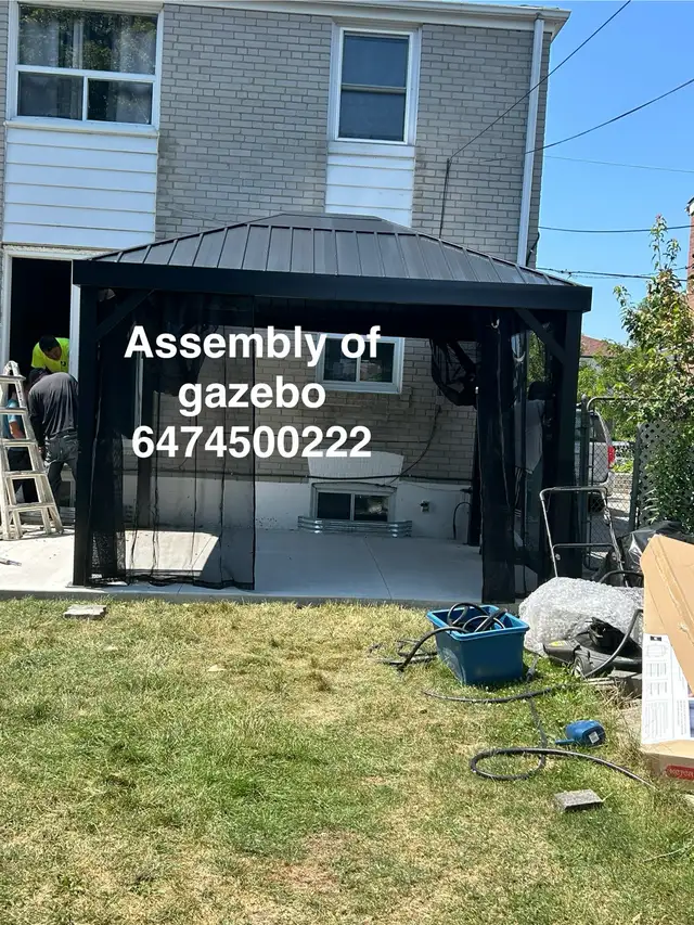 assembly of gazebo in Patio & Garden Furniture in Markham / York Region - Image 5