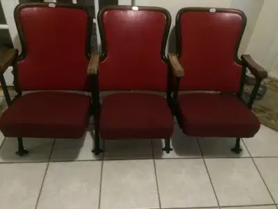 Chair from theatre in excellence condition .  connect together t, View more