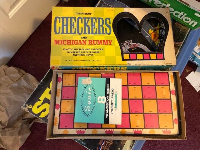 Vintage Checkers and Michigan Rummy board game– jim in Toys & Games in Owen Sound - Image 2