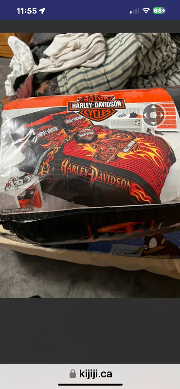 Harley Davidson Bed Comforter in Bedding in Peterborough - Image 4