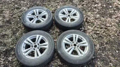 4 motomaster summer tires on Chevy rims 225/65R17 $400 Pickup in south St. Andrews