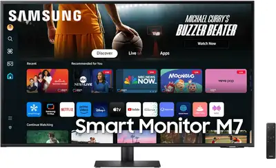 Samsung 43 Inch M7 Black Gaming Monitor with Smart Apps 4k UHD, View more