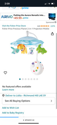 Fisher-Price Precious Planet 2-in-1 Projection Mobile