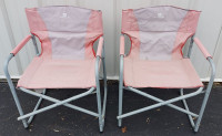 PAIR OF LIGHTWEIGHT FOLDING DIRECTOR´S CHAIRS