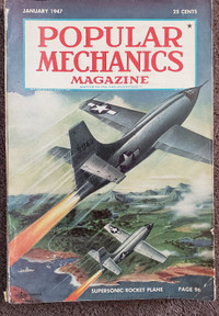 POPULAR MECHANICS MAGAZINE - JANUARY 1947 - VINTAGE