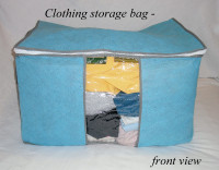 Storage/organizer large bag 22x15x14”, zip top, handles, window