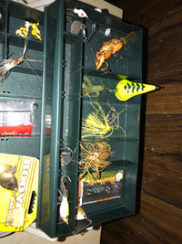 Fishing tackle box with various fishing tackle!$75 for all