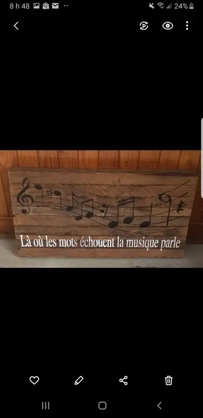 Plaque murale rustique en bois, View more