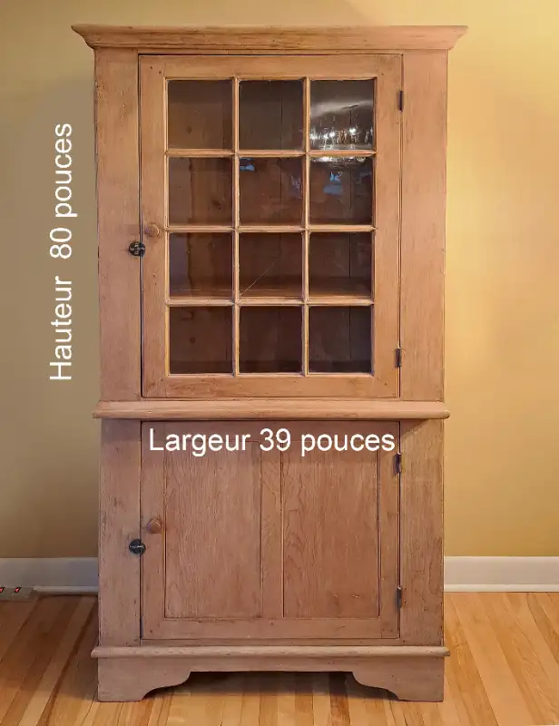 Armoire vaisselier en pin massif // 7 tablettes in Dressers & Wardrobes in City of Montréal - Image 3