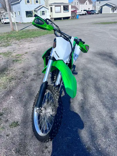 KLX 300R, great bike easy to ride,has an adjustable lowering kit, and aftermarket hand guards. Less...