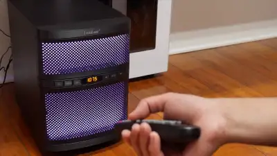 LuguLake T-200X Subwoofer Bluetooth FM LED USB Black Treble Bass, View more
