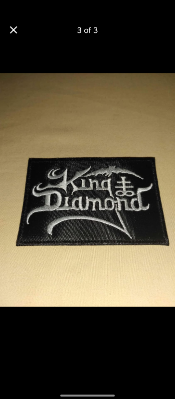 KING DIAMOND - HEAVY METAL - LOGO PATCH-BOOTH #226, View more