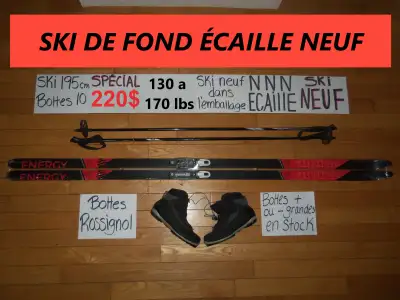 Ensembles de ski de fond écaille SKI NEUF 195 200 205 cm, View more