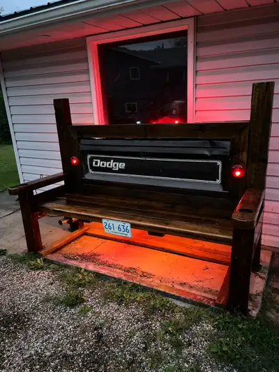 cedar tailgate bench, View more