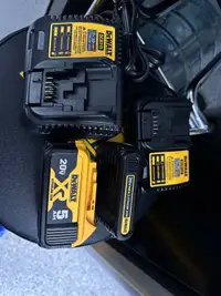 DeWalt battery packs and chargers