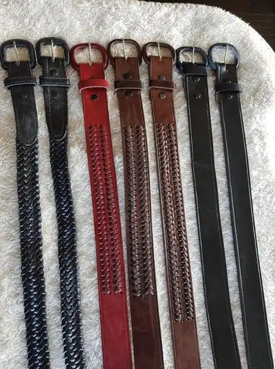 ASSORTED LEATHER BELTS - NEW, View more